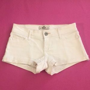 White Denim Shorts